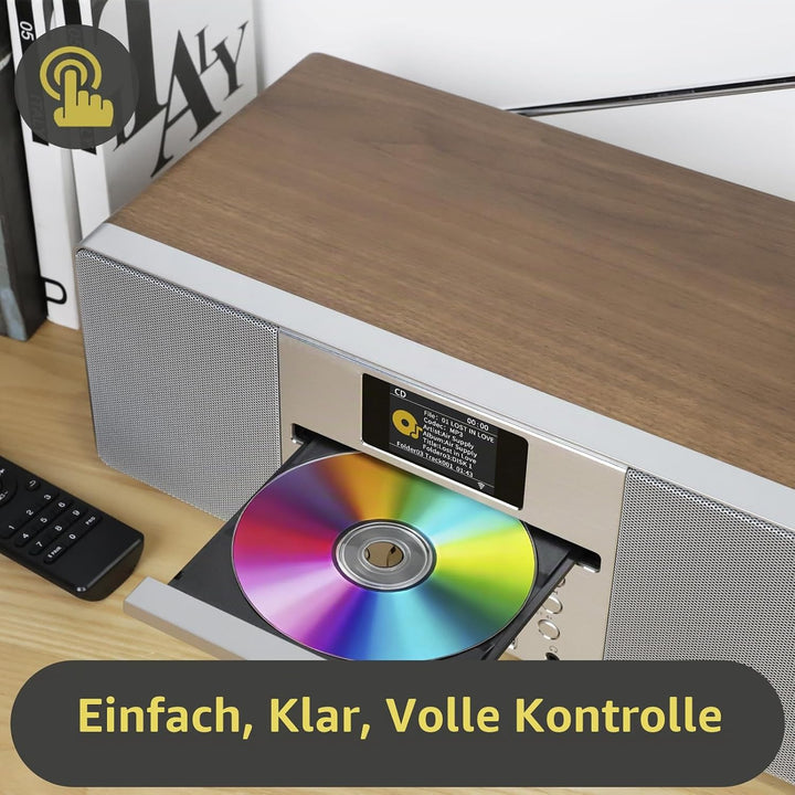 LEMEGA MSY1P All-In-One Musiksystem,CD-Player,DAB/DAB+ und FM Digitalradio,Bluetooth Lautsprecher,20