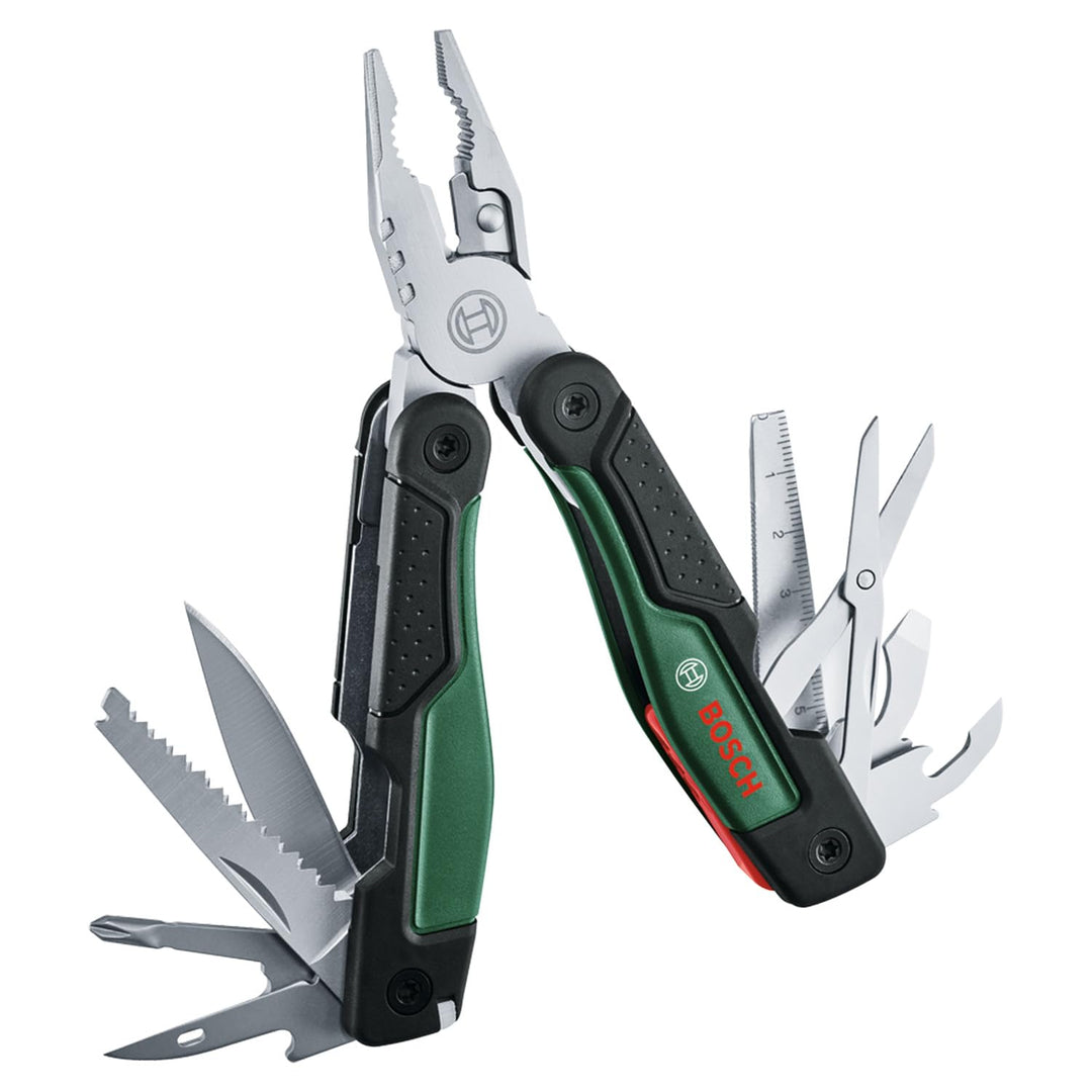 Bosch 16-in-1 Multi-Tool (Multifunktionswerkzeug zum Heimwerken, Outdoor und Camping; Edelstahl; Ver