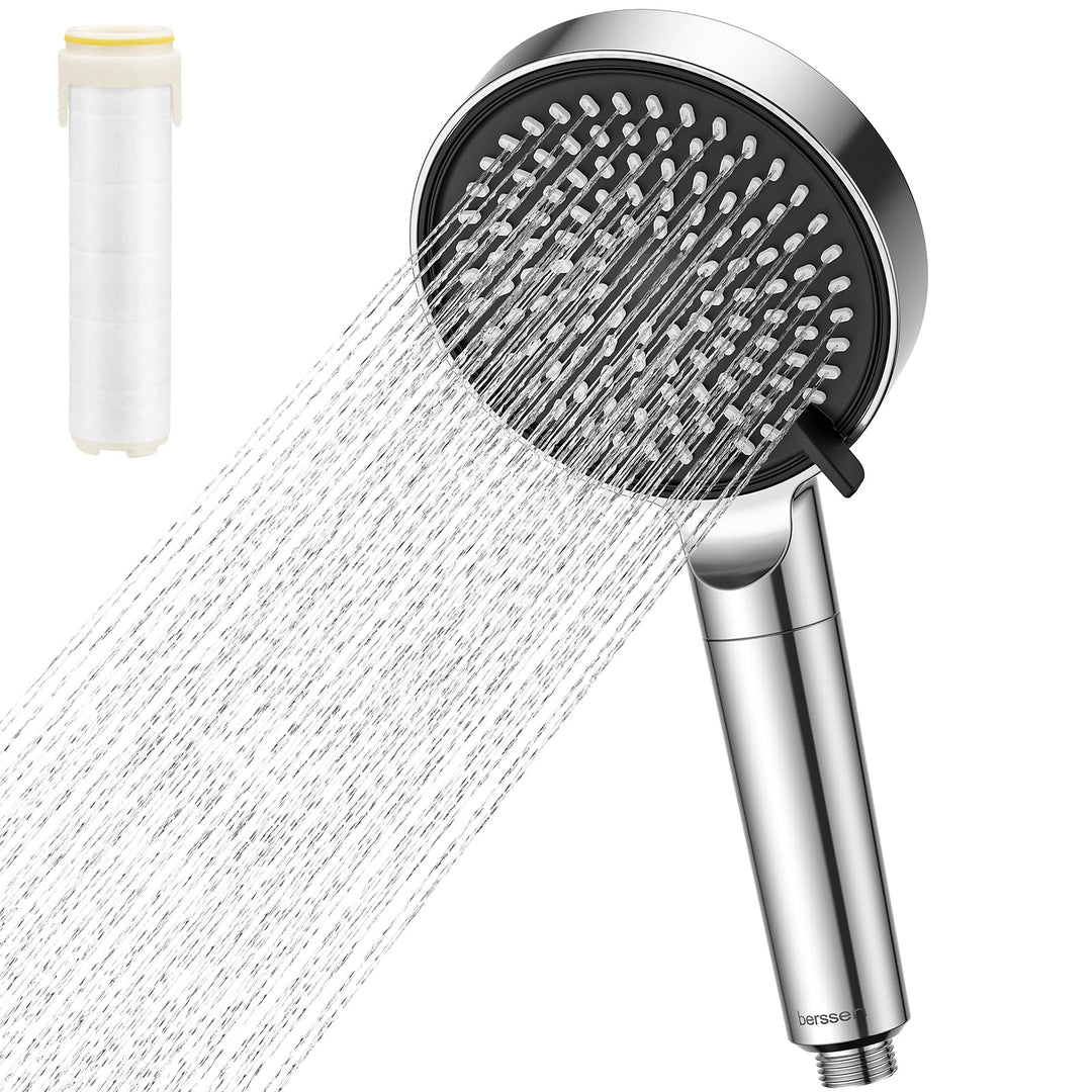 Duschkopf mit Filter, Hochdruck Brausekopf Dusche mit 3 Strahlarten, Sparduschkopf mit Filter-Funkti