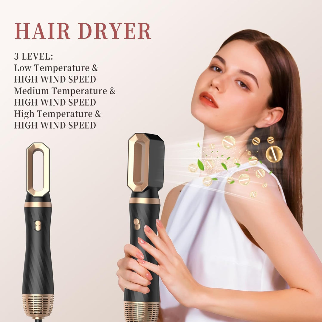 Hair Styler Set, OKWRAP Airstyler 6 In 1 Mit Rundbürstenföhn, Haarstyler Warmluftbürste, Thermal Bru