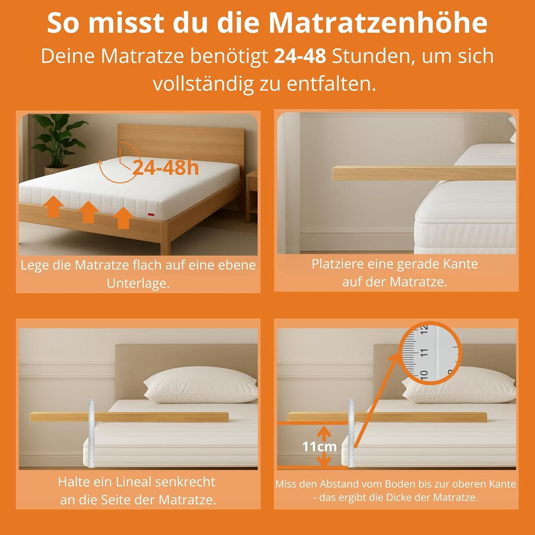 sleepling Matratze Rollmatratze Gästematratze Basic 30, Komfortschaummatratze, Made in EU, Bezug was