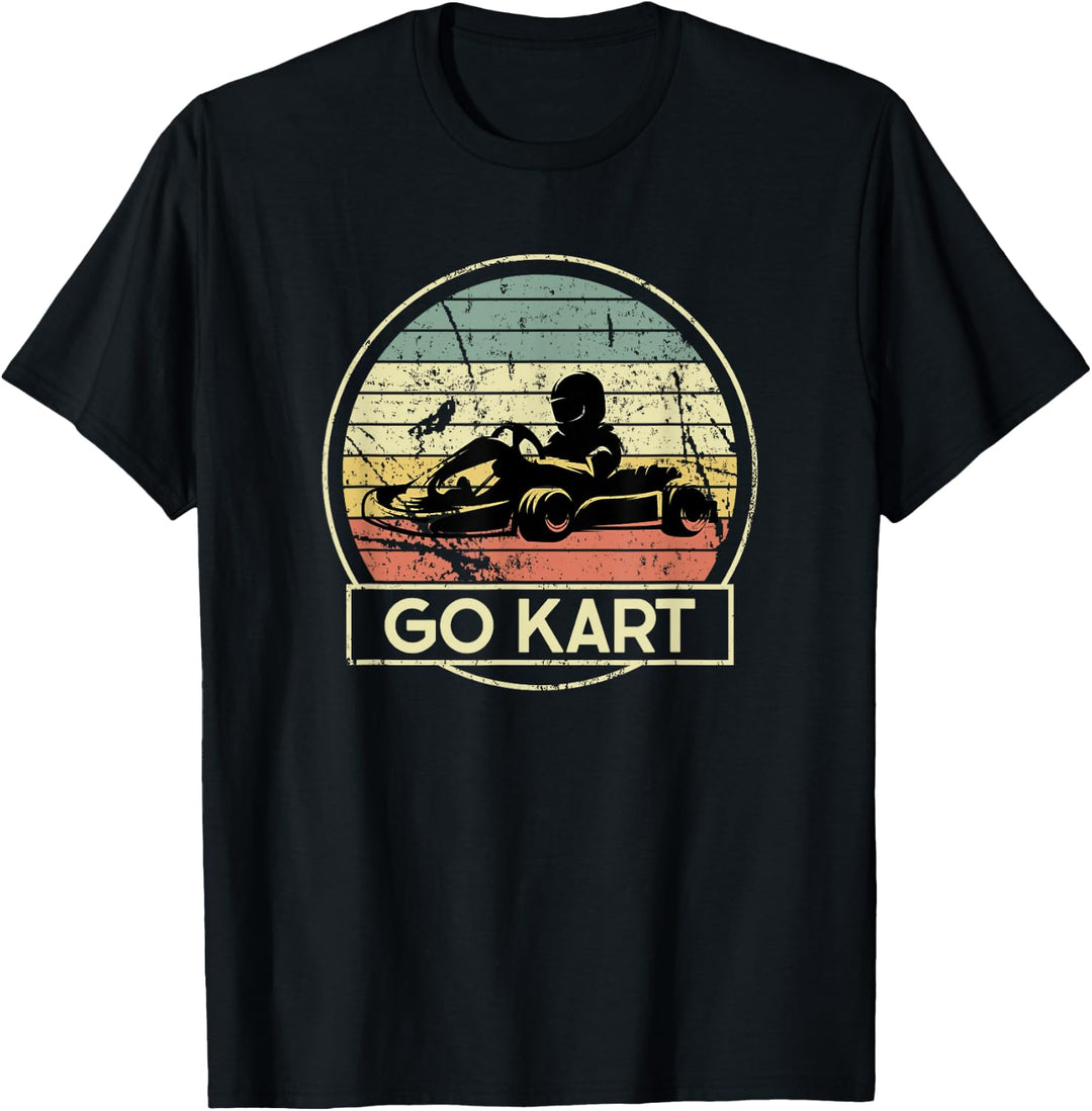Go Kart Rennfahrer Gokart Motorsport Kart Fahrer Motor Achse T-Shirt