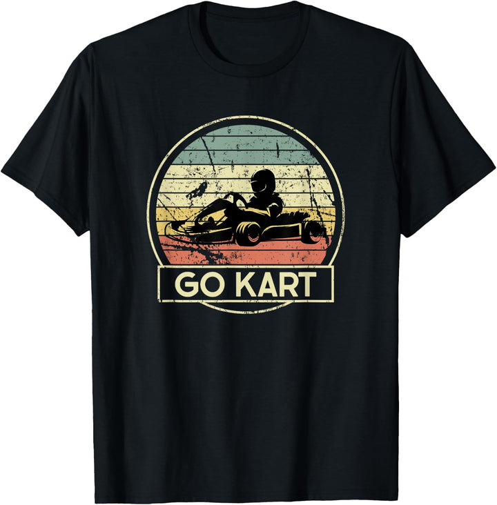 Go Kart Rennfahrer Gokart Motorsport Kart Fahrer Motor Achse T-Shirt