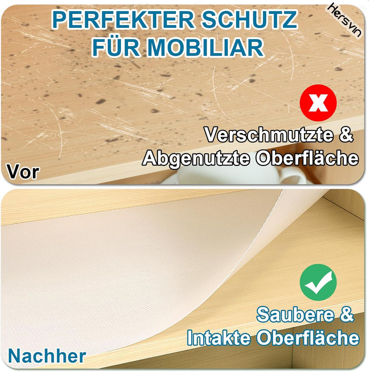 Hersvin Schubladenmatte 50cmx600cm Verdickt Schrankpapier Schubladeneinlage Eva Wasserfest Nicht Kle