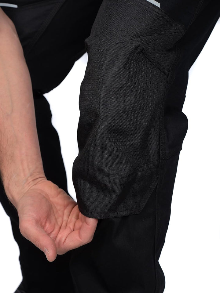 DINOZAVR Flex Lange Herren-Arbeitshose - Stretch Männer Bundhose - Elastische Cargohose mit Spandex