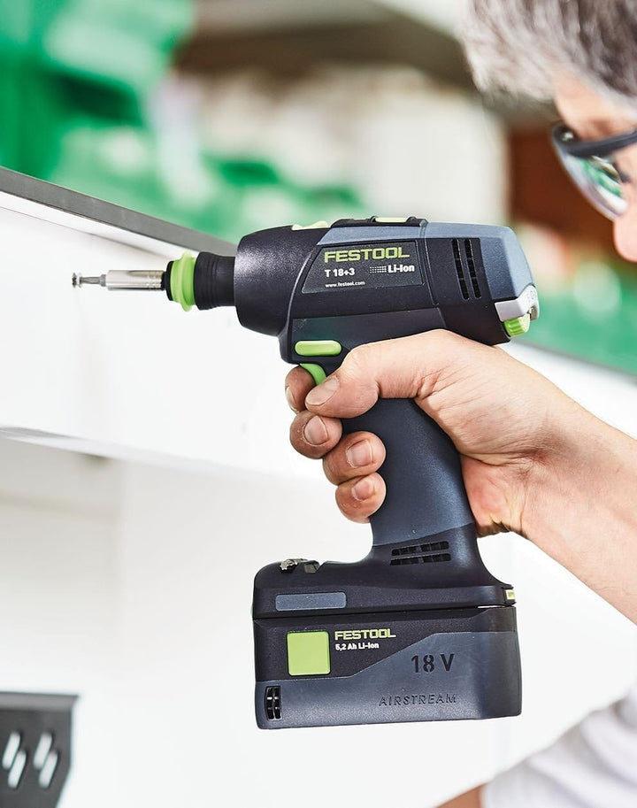 Festool Taladro atornillador a batería T 18+3 HPC 4,0 I-Set, T 18+3 HPC 4,0 I-Set