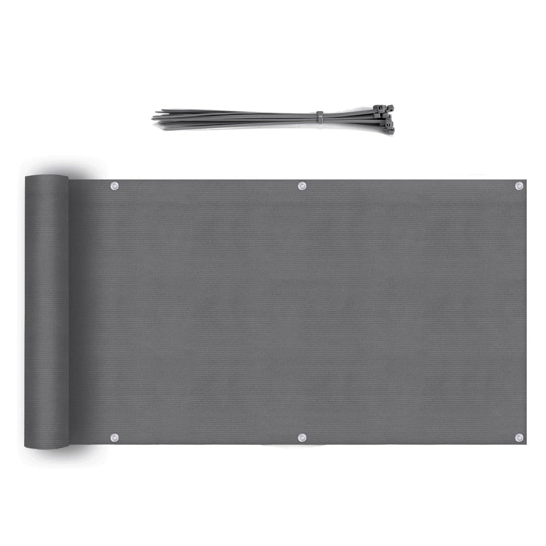 Sekey Balkon Sichtschutz Balkonabdeckung HDPE 220 g/m², 75x300cm, Leicht Transparent Wind- und UV-Sc