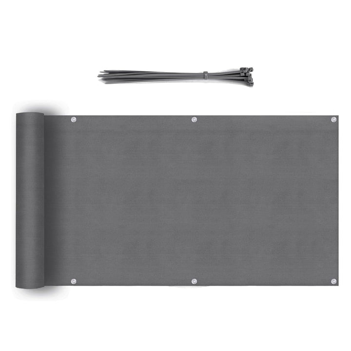 Sekey Balkon Sichtschutz Balkonabdeckung HDPE 220 g/m², 75x300cm, Leicht Transparent Wind- und UV-Sc