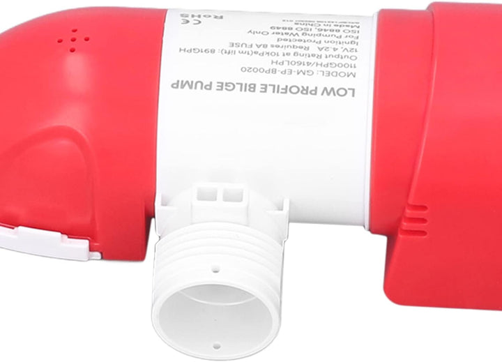 Marine-Bilgenpumpe, DC12V 1100GPH 4160LPH Elektrische Automatische Bilgenpumpe aus Edelstahl mit 360