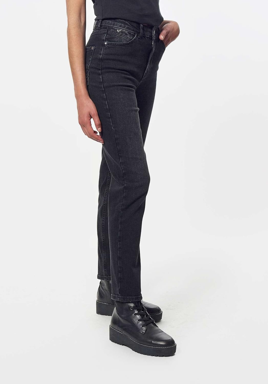 KAPORAL Damen Jeans/Jogginghosen für Damen - Modell SLAN - Farbe: Old Black - Grösse 27 Slan 27W / 3