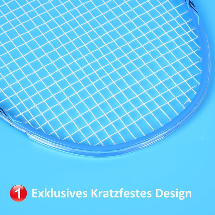 WHiZZ Carbon Badminton Schläger Set, Leichter Graphit Badmintonschläger Federball Set für Training,