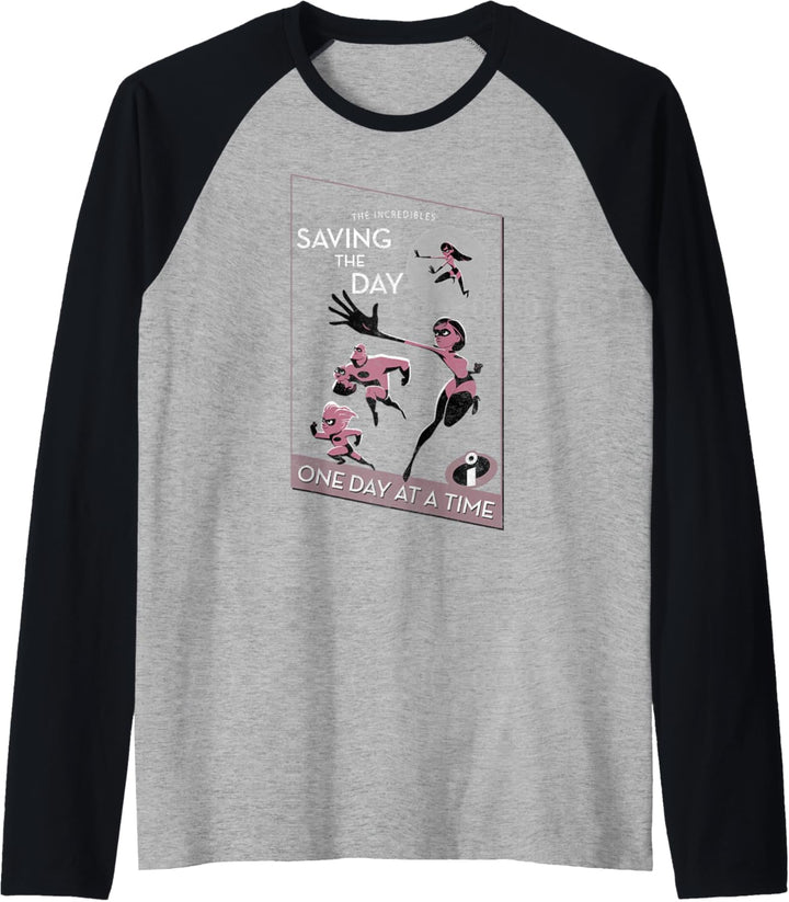 Disney Pixar Incredibles Saving The Day Raglan