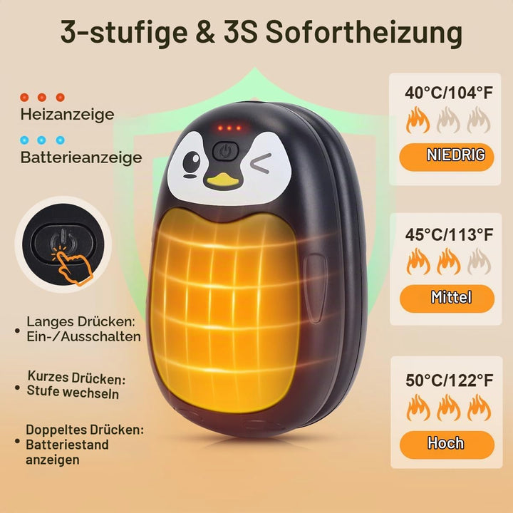 Taschenwärmer Elektrisch Handwärmer Hand Warmers Kinder USB Aufladbar 2 Pack Wärmer Akku Winter Gadg