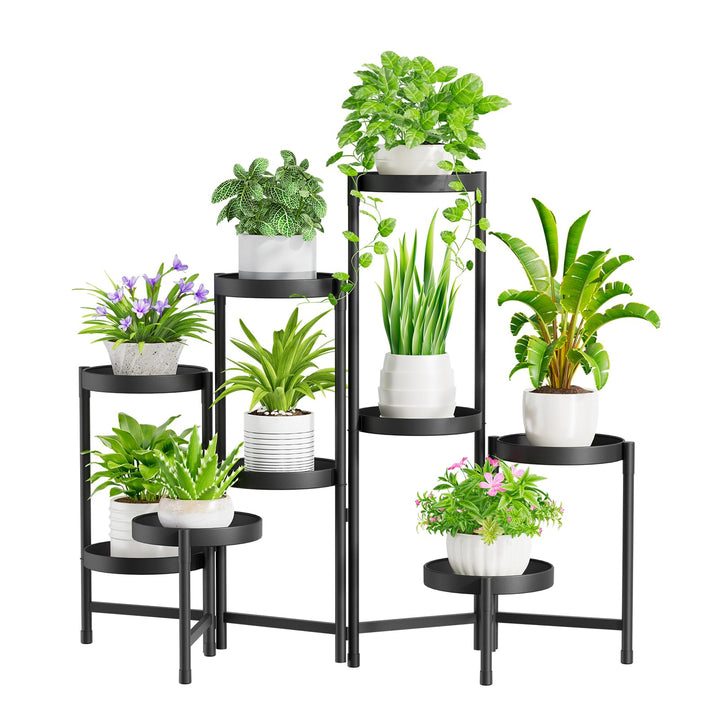 iDavosic.ly Pflanzenständer Metall mit 9 Etagen, Blumenständer Pflanzenregal Blumenregal Indoor Outd