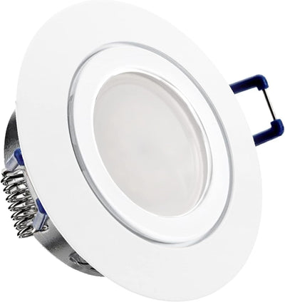 trendlights24 Mare Decken Einbaustrahler IP44-5er Set ultra flach 35 mm LED Spots 5W dimmbar 230V Ka