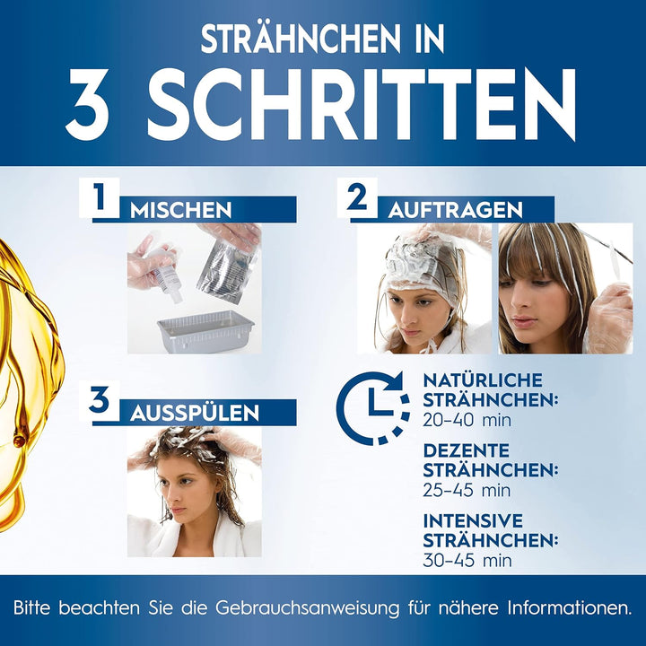 Schwarzkopf Blonde M1 Super Strähnchen (103 ml), Strähnchen Set für Öl-aktiviertes Haare Aufhellen m