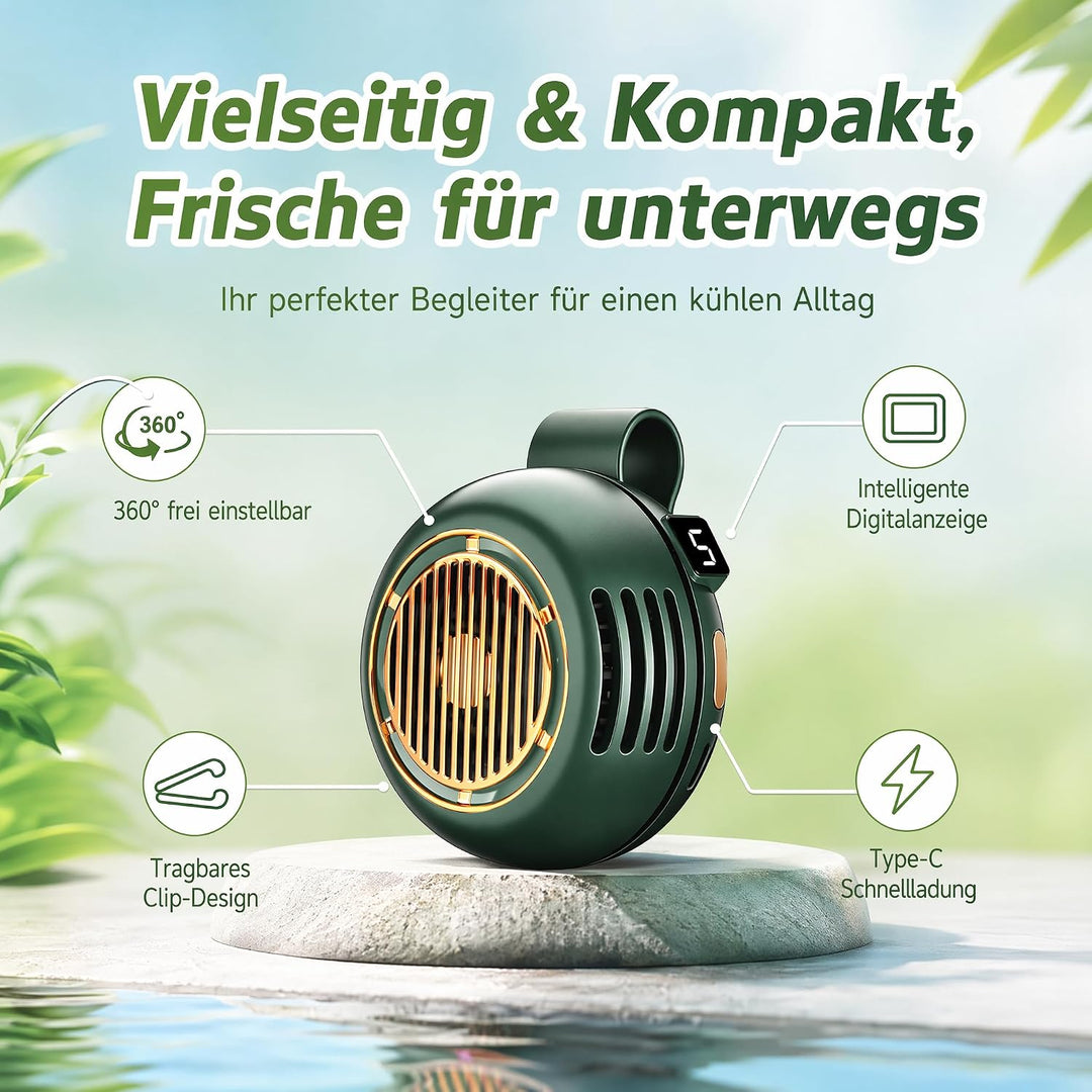 xinrongda Small Clip Ventilator, 2026 Neu Mini Ventilator Mit Clip, Portable Silent Mini Bladeless F