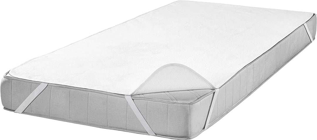 SETEX Molton/Frottee Matratzenschutz, Wendeauflage, 200 x 200 cm grosser Matratzenschoner, Generatio