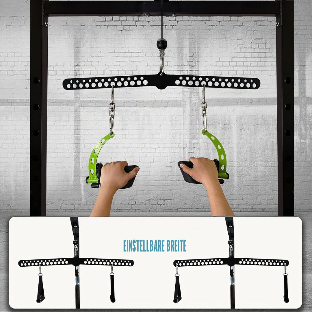 KORIKAHM Multi-Grip LAT Pull Down Bar für Home Gym Fitness, Spreizplatte LAT Pulldown Aufsätze für P