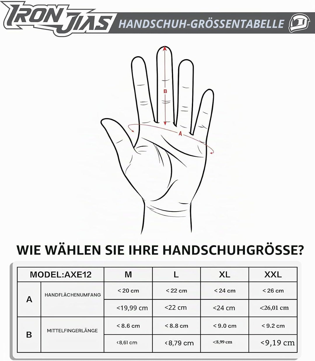 BORLENI Motorradhandschuhe Atmungsaktive Motorradhandschuhe Leder Vollfinger Knöchelschutzpolster To