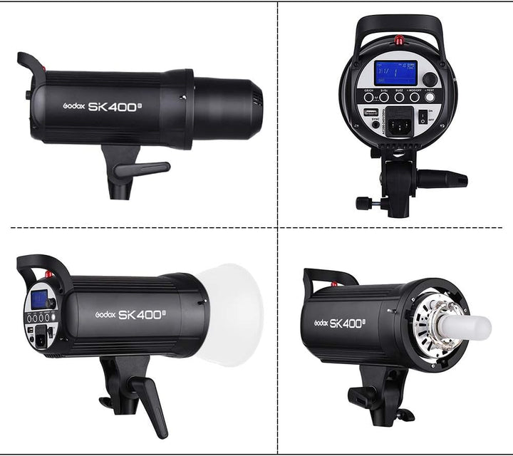 GODOX SK400II 400Ws Studio-Blitzlicht Eingebautes 2.4G Wireless X-System GN65 5600K mit 150W Modelli