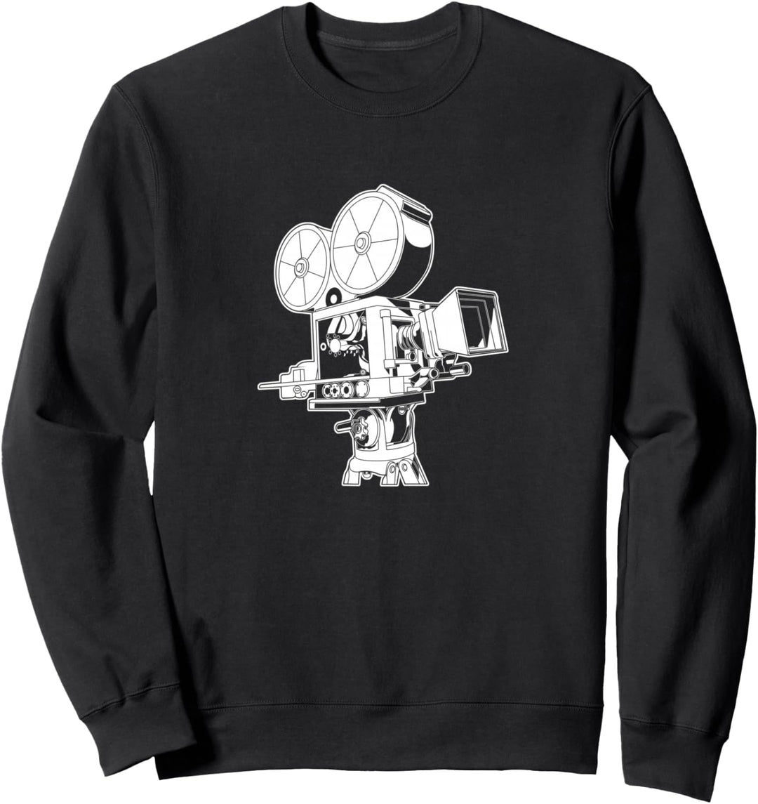 Alte Filmkamera für einen Kameramann und Kameramann Sweatshirt