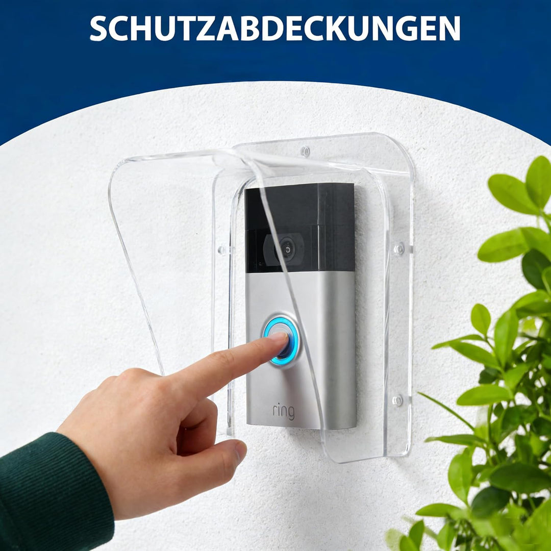 Türglocke Regen Abdeckung wetterfest kompatibel für Ring/Blink/Google Nest Video Türglocken, grosse