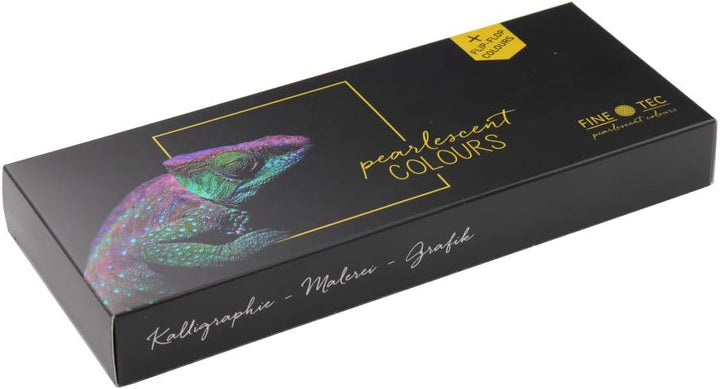 Finetec F2400 Metallfarbkasten, deckenden Perlglanzfarben „Colourful“, 24 Farben, 1 Stück (1er Pack)
