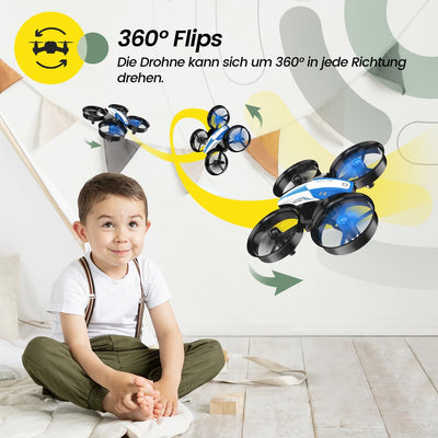 Holy Stone HS210 Mini Drohne für Kinder,RC Quadrocopter Nano Drone mit 3 Akkus 21 Min. Lange Flugzei