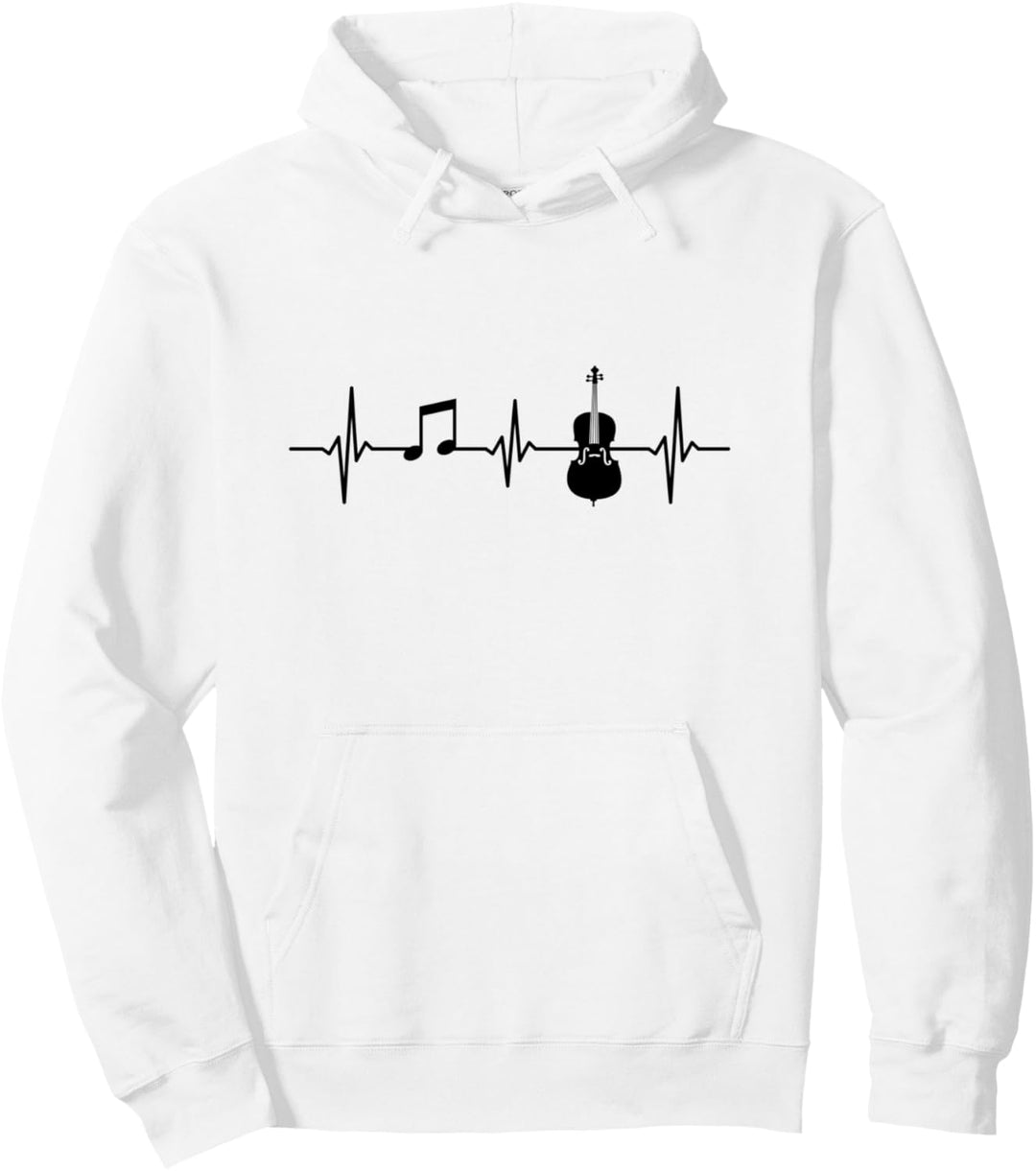 Violoncello Orchester Herzschlag Cello Musiker Cellist Pullover Hoodie