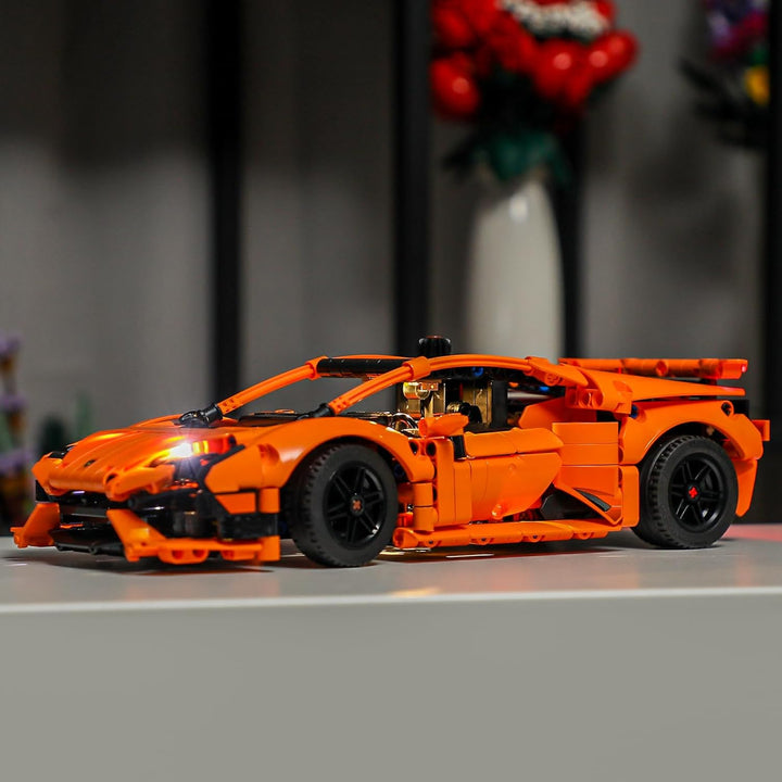 BRIKSMAX Led Licht für Lego Lamborghini Huracán Tecnica Orange 42196 - Compatible with Lego Technic