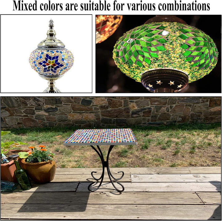 Mosaik-Fliesen, transparent, gemischte Farben, Mosaik-Fliesen, Glas-Stücke für Heimdekoration oder B