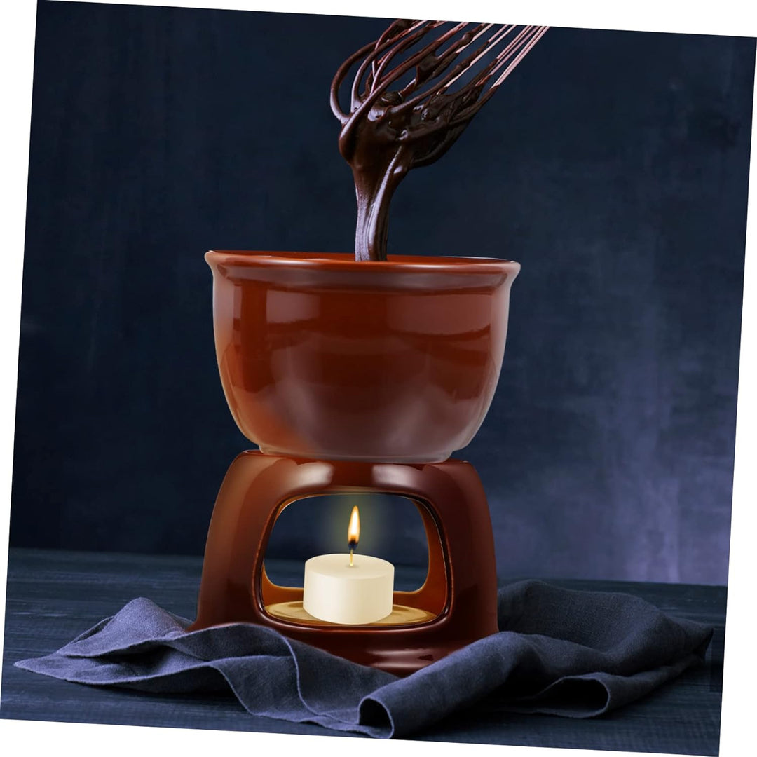 BESTonZON 1 Satz Keramikherd Käsefonduetopf Schmelztiegel Fonduetopf Aus Keramik Karamellfondue Butt