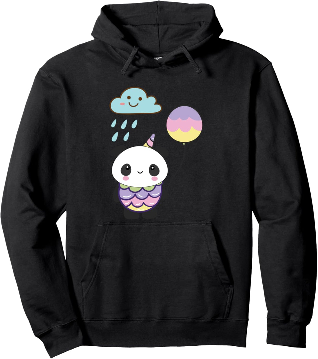 Kawaii Panda Einhorn Wolke Japan Anime Fan Geschenk Kawaii Pullover Hoodie