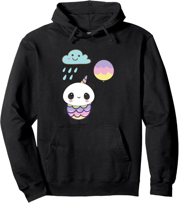 Kawaii Panda Einhorn Wolke Japan Anime Fan Geschenk Kawaii Pullover Hoodie