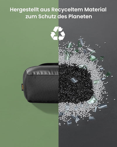 tomtoc Zubehörtasche Kabeltasche, Elektronik Tech Pouch Laptop Zubehör Organizer Tasche Cable Bag Re
