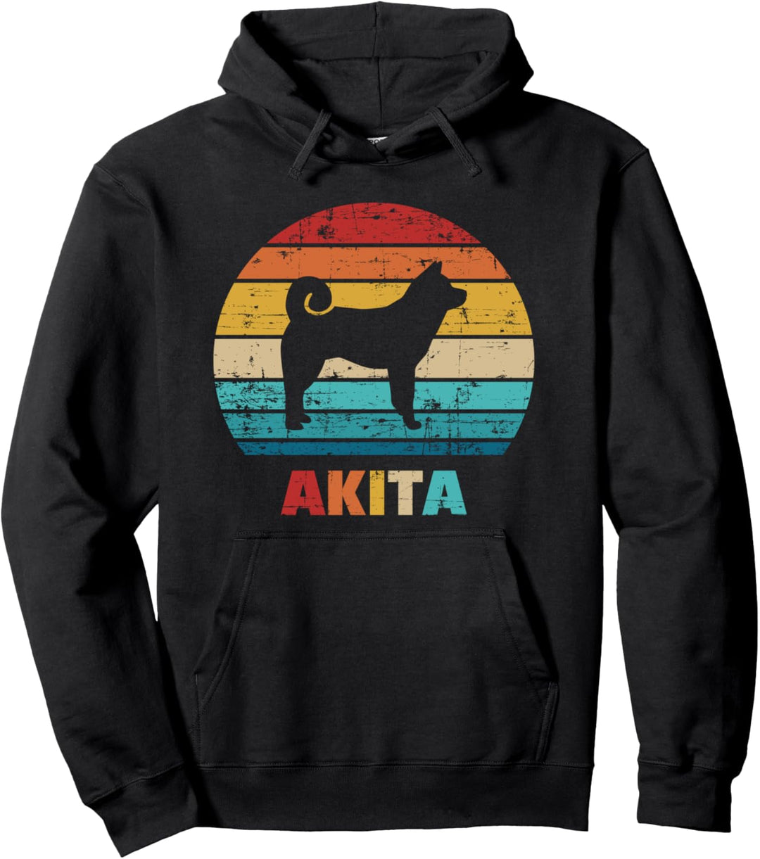 Akita vintage retro Pullover Hoodie