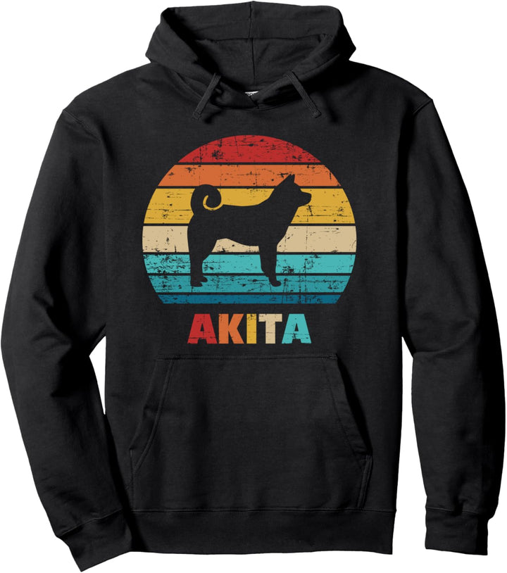 Akita vintage retro Pullover Hoodie