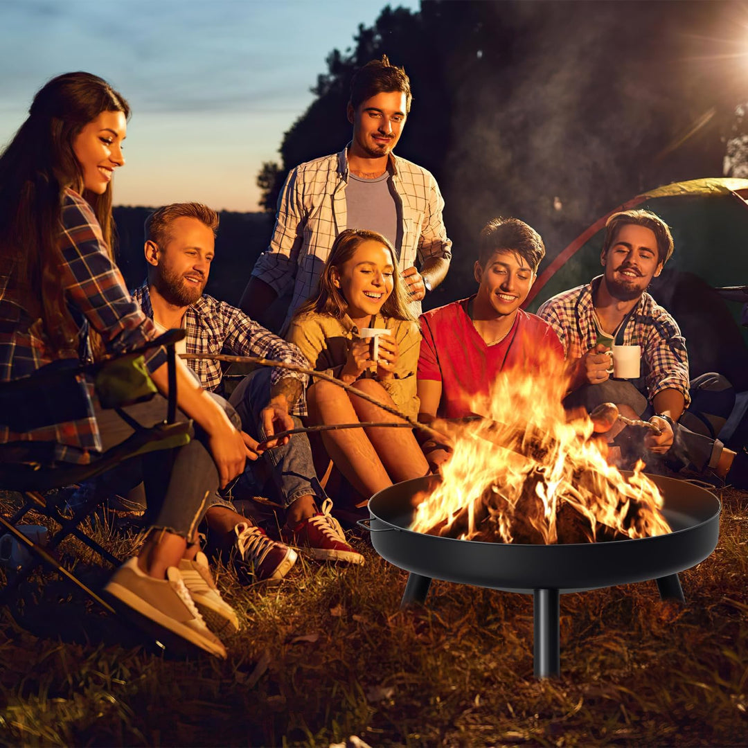 Vigevee feuerschale Ø82.5cm, feuerschalen für den Garten, feuerstelle Outdoor, für Camping, gartenfe