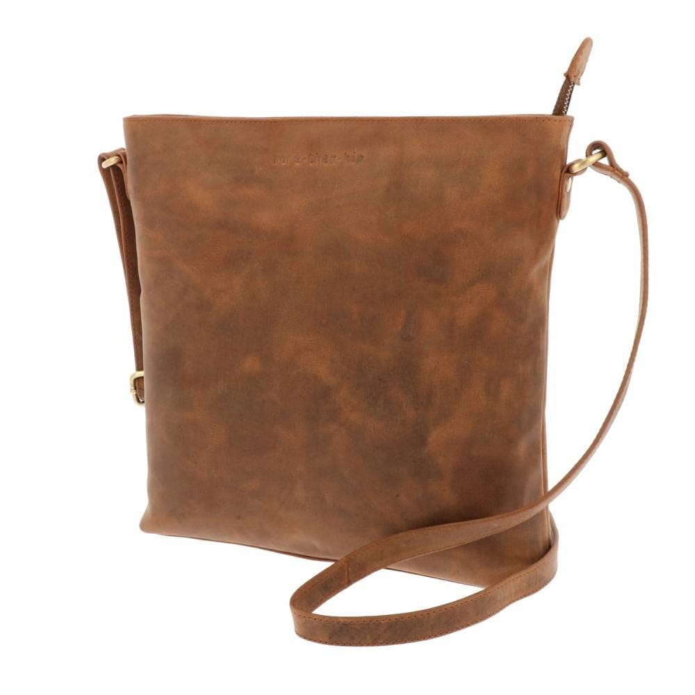 More Than Hip Bryony Schultertasche Damen - Vintage Umhängetasche aus Öko Leder Damentasche Crossbod