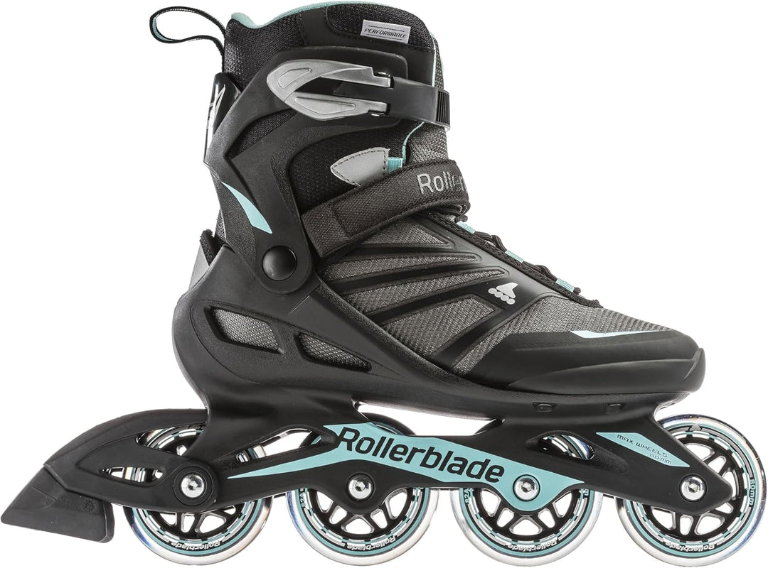 Rollerblade Damen Zetrablade Inlineskate 235 Black/Light Blue, 235 Black/Light Blue