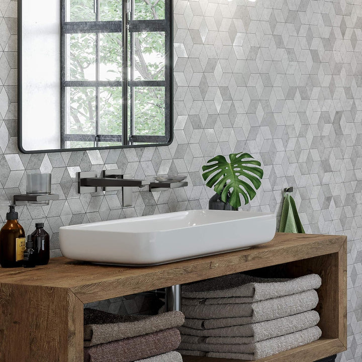 hansgrohe Wasserhahn Metropol, Unterputz Armatur für Wandmontage, Auslauf 22,5 cm, Brushed Black Chr