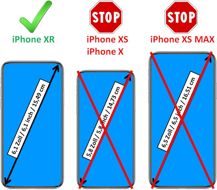 ICARER Hülle passend für Apple iPhone XR (6,1 Zoll), Handyhülle mit echtem Leder, Case, Schutz-Hülle