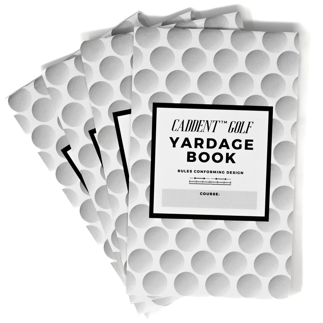 CADDENT Golf Yardage Book - Golf Journal & Log Book with Golf Club Yardage Chart - Golf Notebook Bac