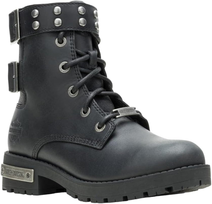 HARLEY-DAVIDSON Footwear Parklyn Damen-Motorradstiefel, 15,2 cm 39 EU Schwarz, 39 EU Schwarz