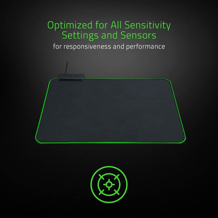 Razer Goliathus Chroma - Weiche Gaming Maus-Matte mit RGB Beleuchtung (Kabelhalterung, Stoff-Oberflä
