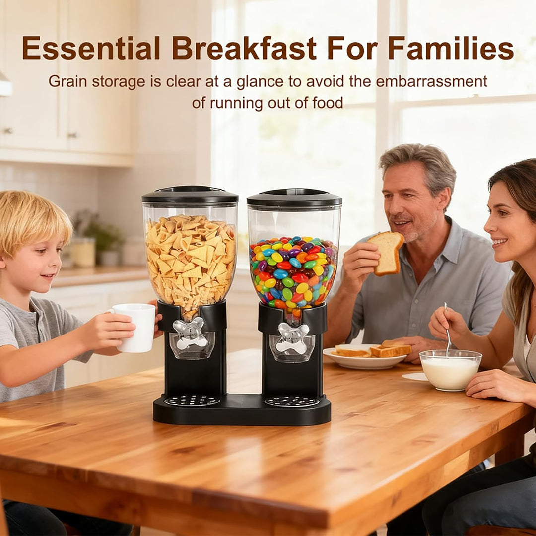 LUPATDY 2er Pack Müslispender 2L, Aufbewahrungsbox Küche Organizer mit Deckel, Cereal Dispenser für