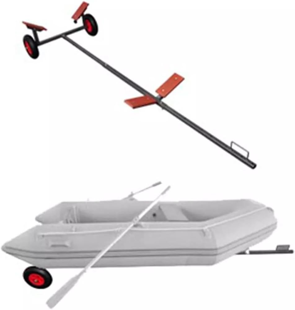 yorten Bootstrailer Abnehmbar bis max 160 kg, 320 x 104 x 51 cm (LxBxH) für Schlauchboote Angelboote