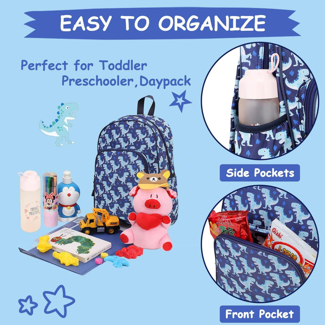 RAVUO Kinder-Rucksack für Mädchen und Jungen, niedliche Kleinkinder-Schul-Büchertasche mit Brustgurt