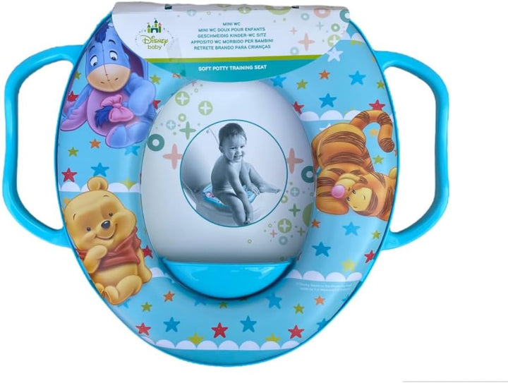 Winnie the Pooh Disney Toilettensitz für Kinder, universal, mit hellblauen Griffen Winnie Puuh, Hell